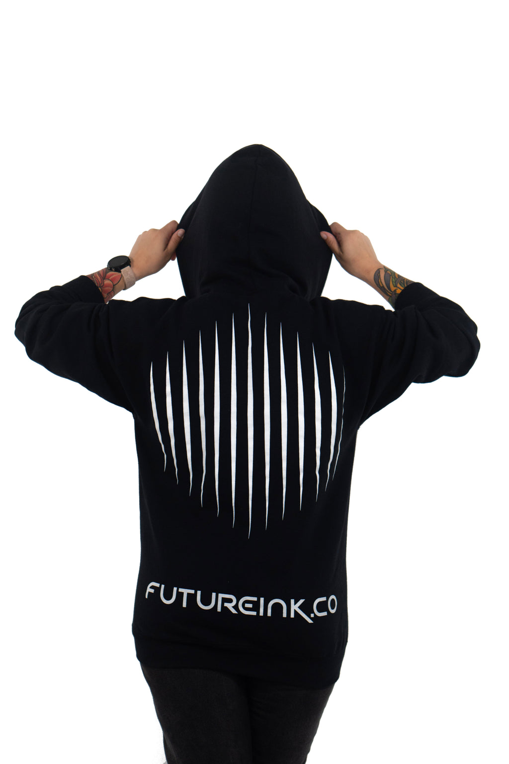 Unisex Future Ink black hoodie