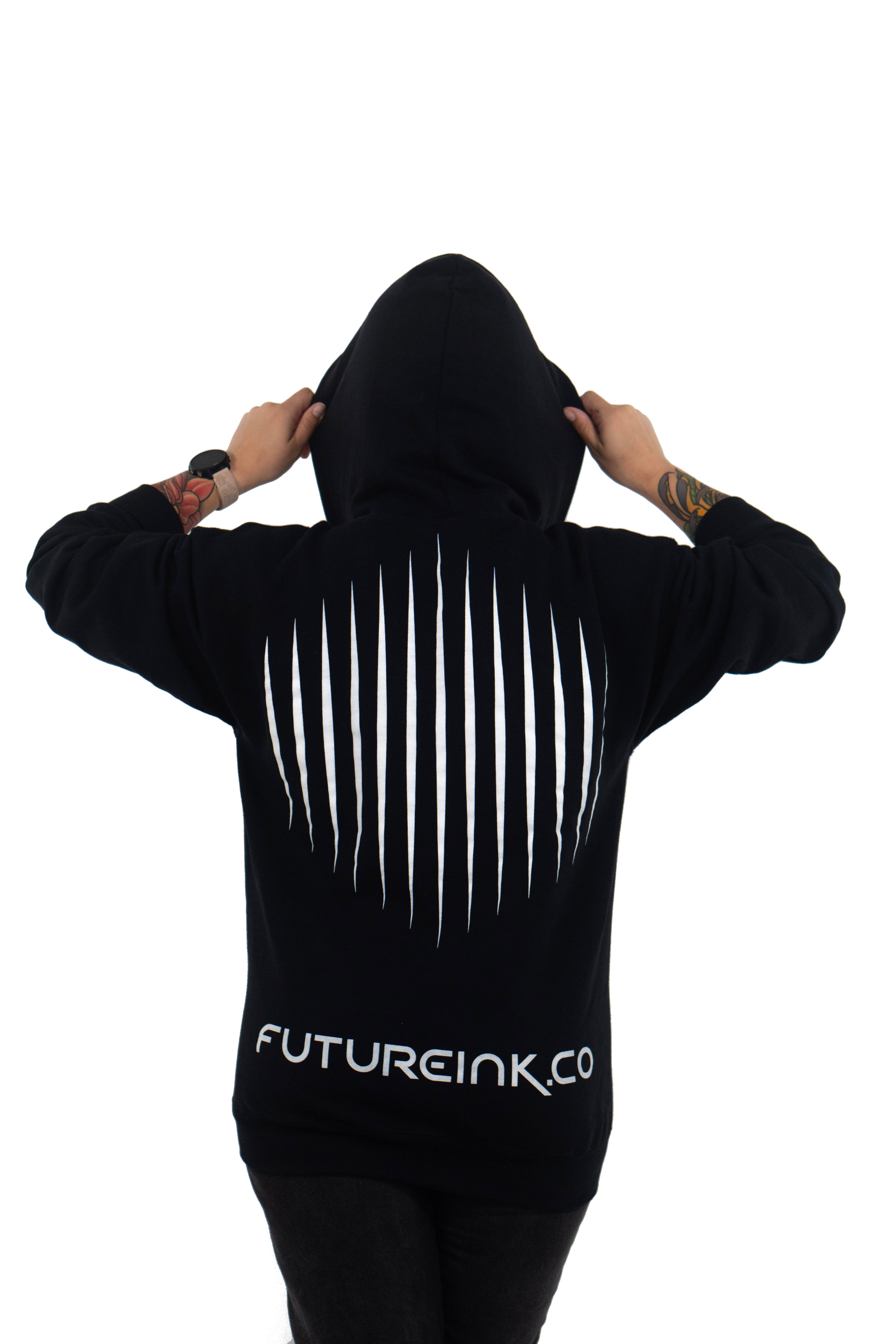 Unisex Future Ink black hoodie