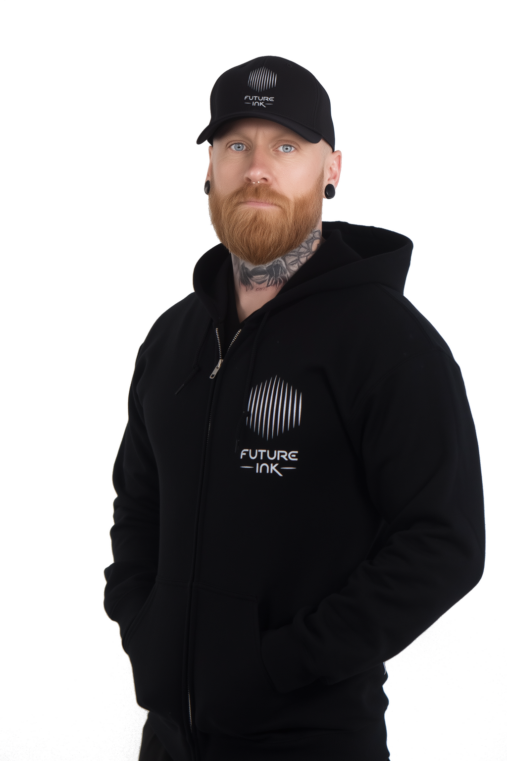 Unisex Future Ink black hoodie