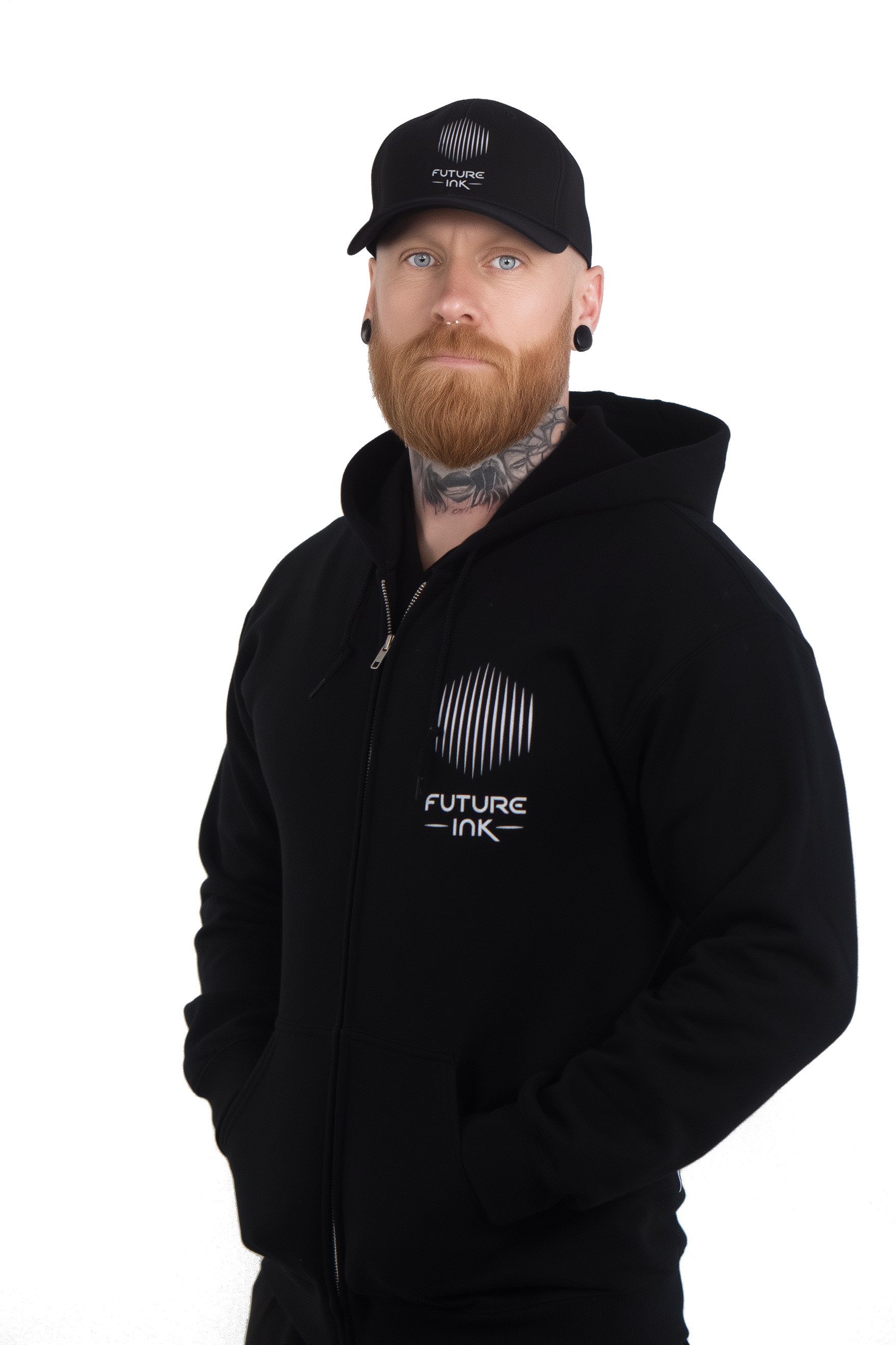 Unisex Future Ink black hoodie