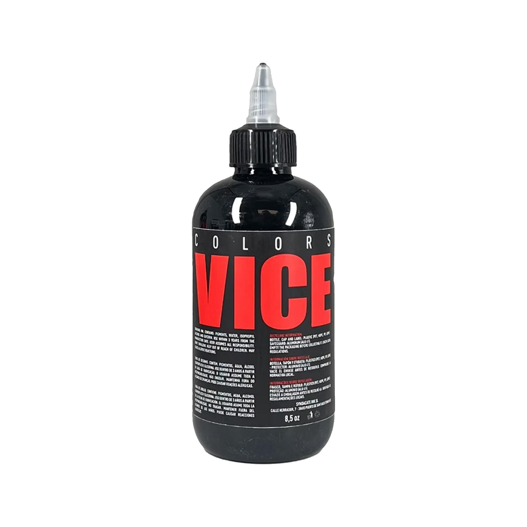 Vice Colors Vicious Black Drawing Ink - 250ml/8.5oz and 500ml/17oz